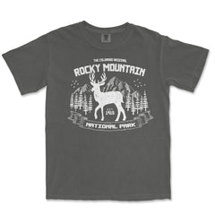 Rocky Mountain National Park Elk Comfort Colors T-Shirt – Elk and Forest