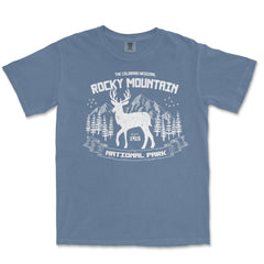 Rocky Mountain National Park Elk Comfort Colors T-Shirt – Elk and Forest