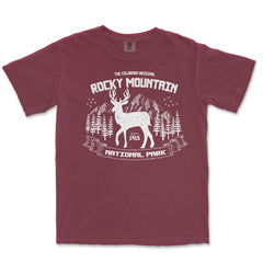 Rocky Mountain National Park Elk Comfort Colors T-Shirt – Elk and Forest