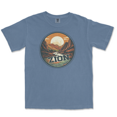 Zion National Park Comfort Colors T-Shirt – Canyon Sunset