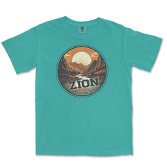 Zion National Park Comfort Colors T-Shirt – Canyon Sunset
