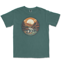 Zion National Park Comfort Colors T-Shirt – Canyon Sunset