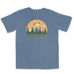 Olympic National Park Comfort Colors T-Shirt – Mountain Sunset