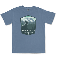 Denali National Park Comfort Colors T-Shirt – Mountain Badge