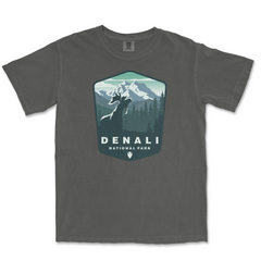 Denali National Park Comfort Colors T-Shirt – Mountain Badge