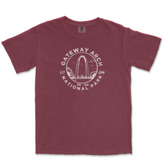 Gateway Arch National Park Garment-Dyed T-Shirt