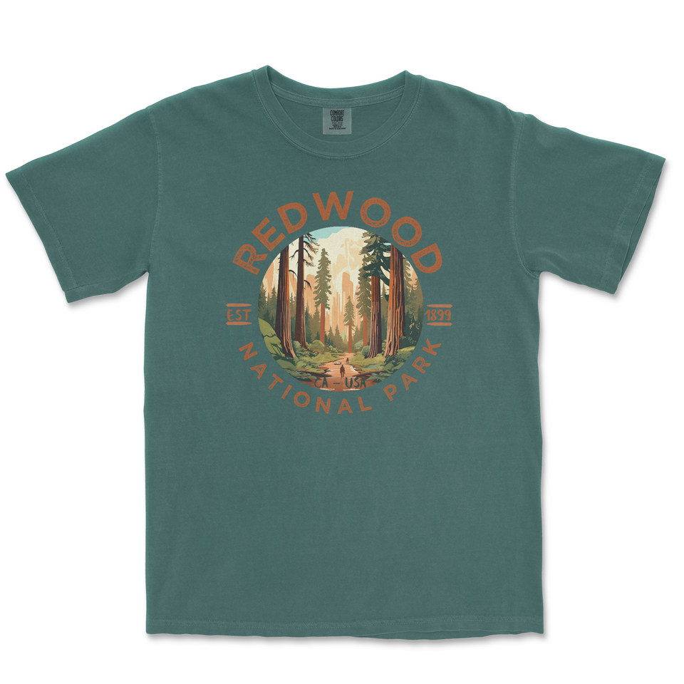 Redwood National Park Comfort Colors T-Shirt – Redwood Forest Circle