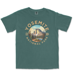 Yosemite National Park Comfort Colors T-Shirt – Valley Landscape Circle