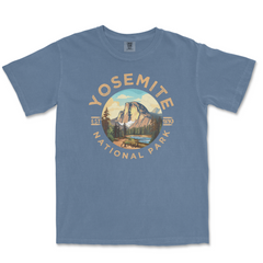 Yosemite National Park Comfort Colors T-Shirt – Valley Landscape Circle