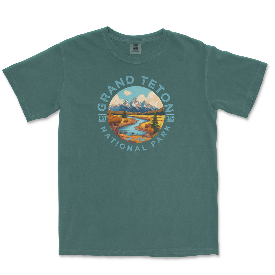 Grand Teton National Park Comfort Colors T-Shirt – River Valley Circle