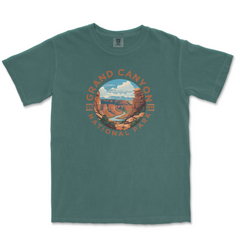 Grand Canyon National Park Garment-Dyed T-Shirt – Canyon Landscape Circle