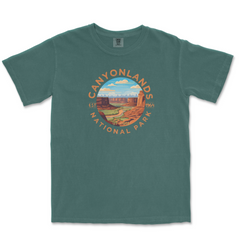 Canyonlands National Park Garment-Dyed T-Shirt – Desert Landscape Circle