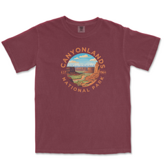 Canyonlands National Park Garment-Dyed T-Shirt – Desert Landscape Circle