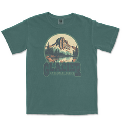 Glacier National Park Comfort Colors T-Shirt – Mountain Landscape