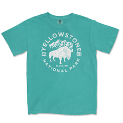 Yellowstone National Park Comfort Colors T-Shirt – Bison Emblem