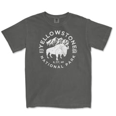 Yellowstone National Park Comfort Colors T-Shirt – Bison Emblem