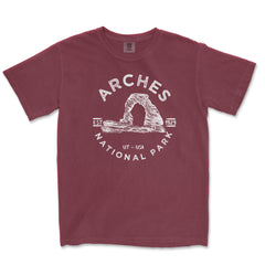 Arches National Park Comfort Colors T-Shirt – Delicate Arch Emblem