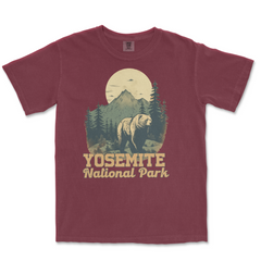 Yosemite National Park Comfort Colors T-Shirt – Bear Landscape
