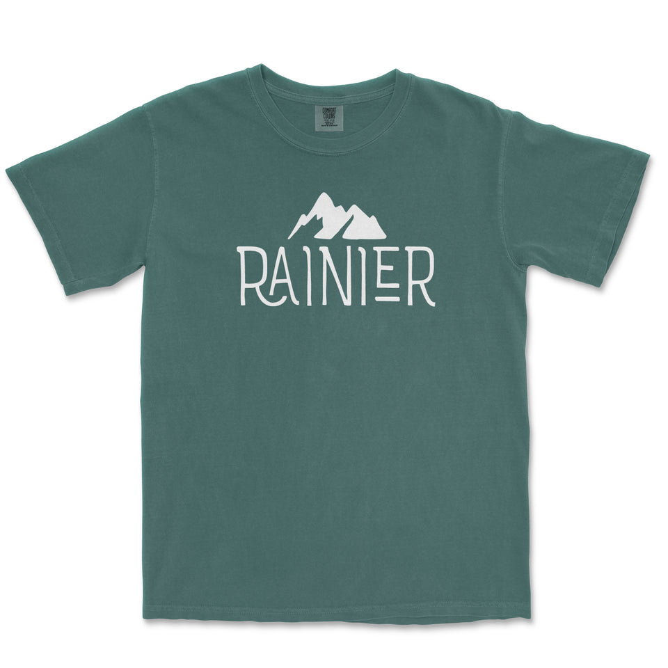 Mount Rainier National Park Comfort Colors T-Shirt – Mountain Lettering