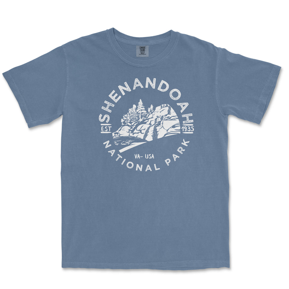 Shenandoah National Park Comfort Colors T-Shirt – Hiker Emblem