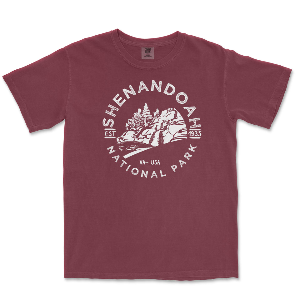 Shenandoah National Park Comfort Colors T-Shirt – Hiker Emblem