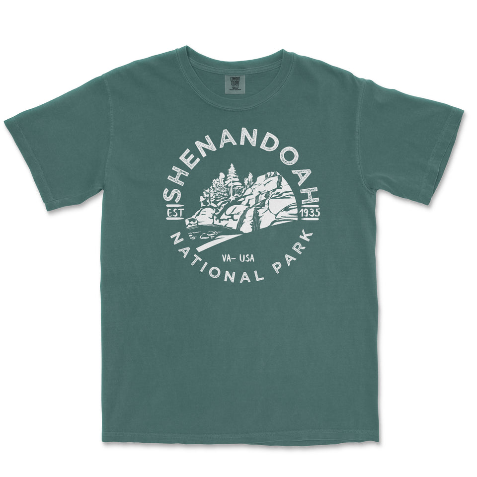 Shenandoah National Park Comfort Colors T-Shirt – Hiker Emblem