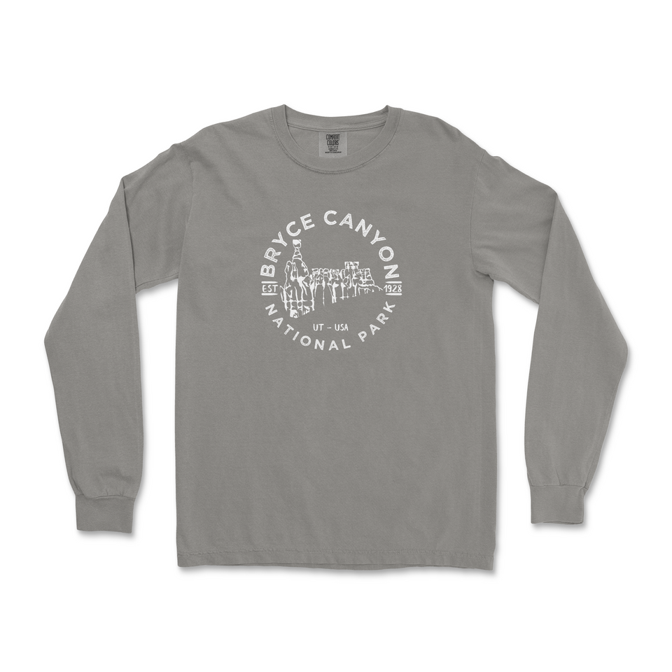 Bryce Canyon National Park Garment-Dyed Long Sleeve T-Shirt – Hoodoo Panorama