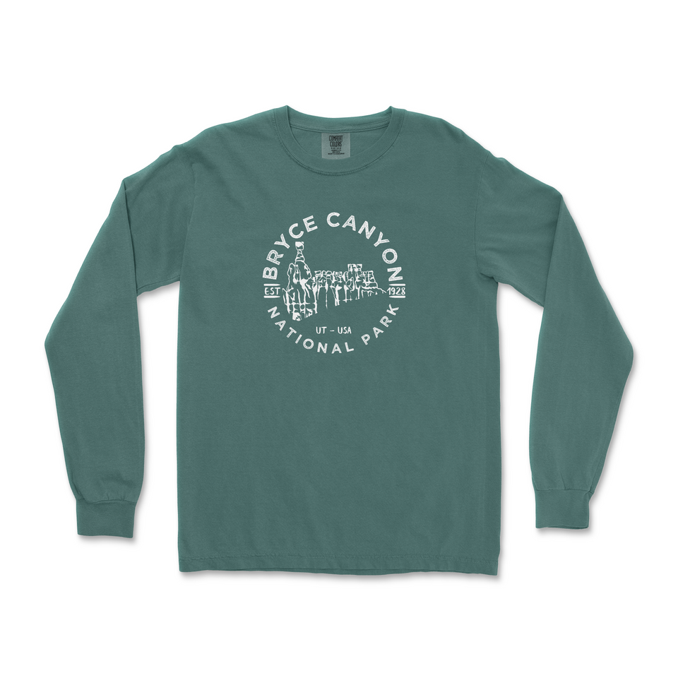 Bryce Canyon National Park Garment-Dyed Long Sleeve T-Shirt – Hoodoo Panorama