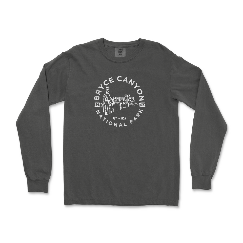 Bryce Canyon National Park Garment-Dyed Long Sleeve T-Shirt – Hoodoo Panorama