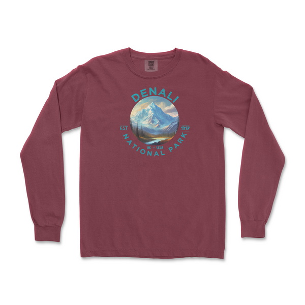 Denali National Park Comfort Colors Long Sleeve T Shirt