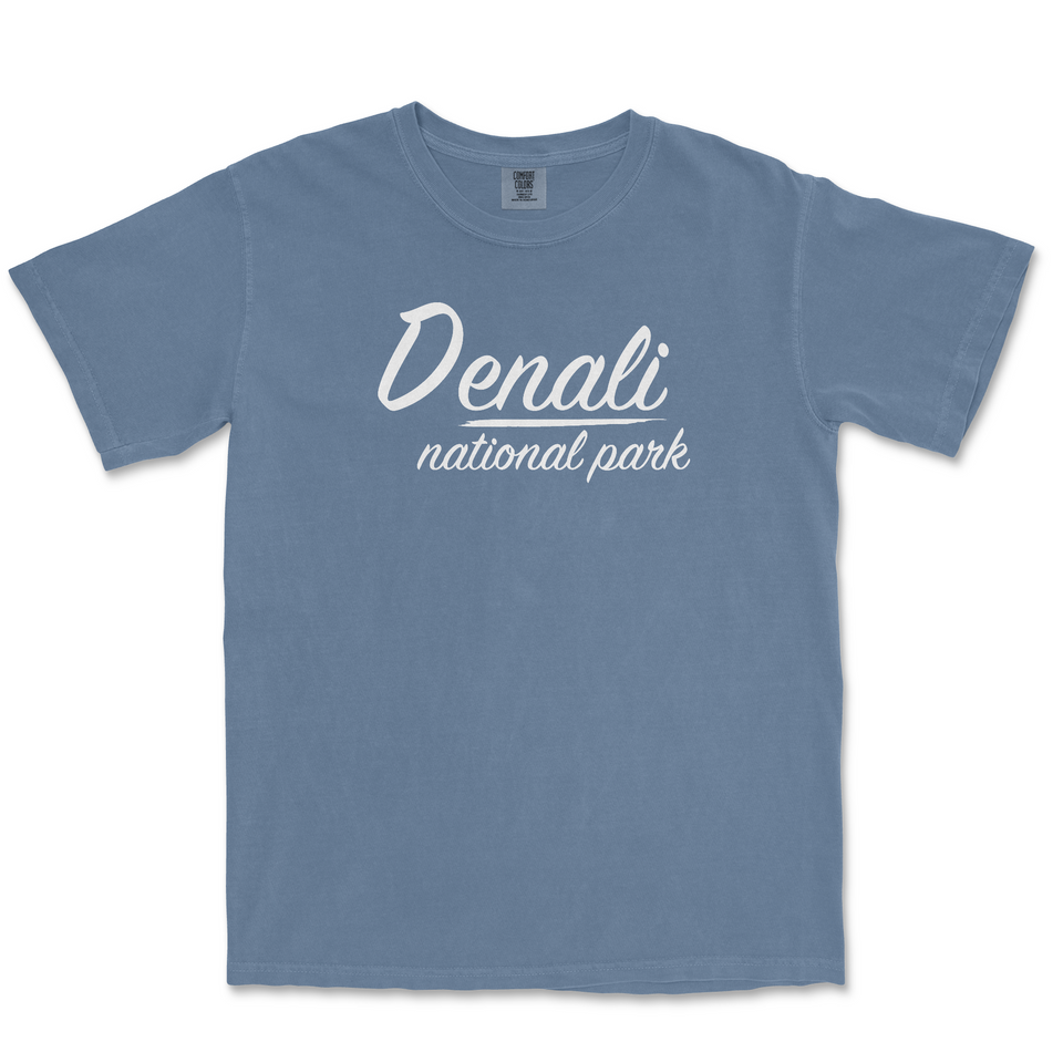 Denali National Park Comfort Colors T-Shirt – Script Lettering