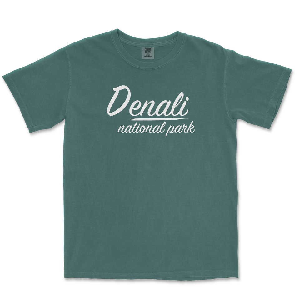 Denali National Park Comfort Colors T-Shirt – Script Lettering