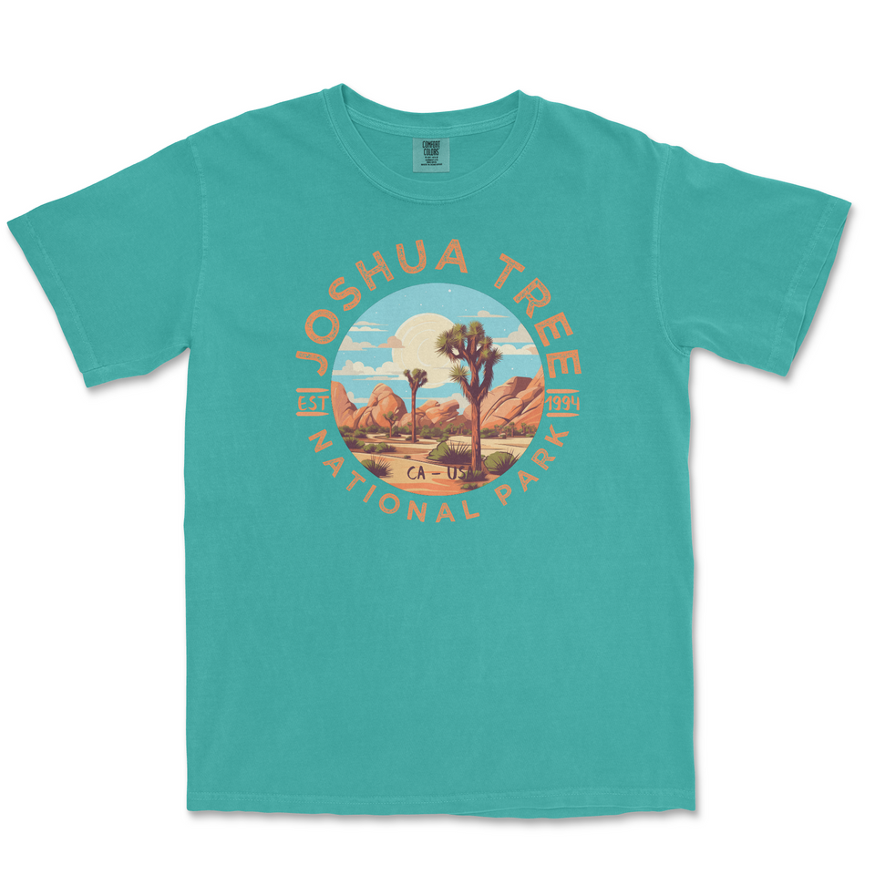 Joshua Tree National Park Comfort Colors T-Shirt – Desert Landscape Circle