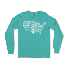US National Parks Comfort Colors Long Sleeve T Shirt