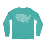 US National Parks Comfort Colors Long Sleeve T Shirt