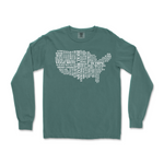 US National Parks Comfort Colors Long Sleeve T Shirt