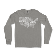 US National Parks Comfort Colors Long Sleeve T Shirt