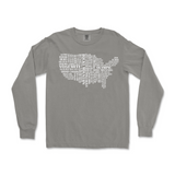US National Parks Comfort Colors Long Sleeve T Shirt
