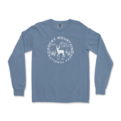 Rocky Mountain National Park Comfort Colors Long Sleeve T Shirt