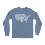 US National Parks Comfort Colors Long Sleeve T Shirt