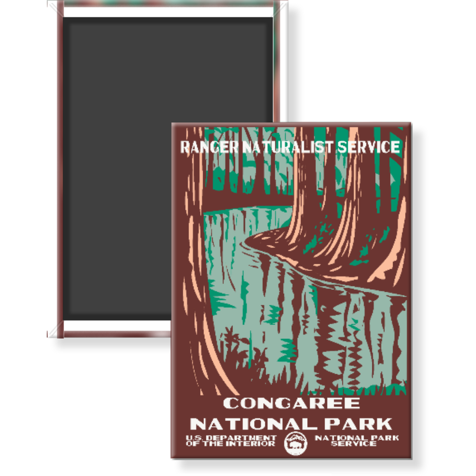 Congaree National Park Magnet – WPA Style