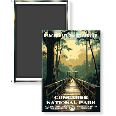 Congaree National Park Magnet – Vintage WPA Style
