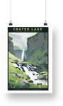 Crater Lake National Park Poster - Vidae Falls