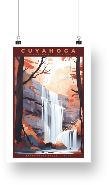 Cuyahoga Valley National Park Poster - Brandywine Falls