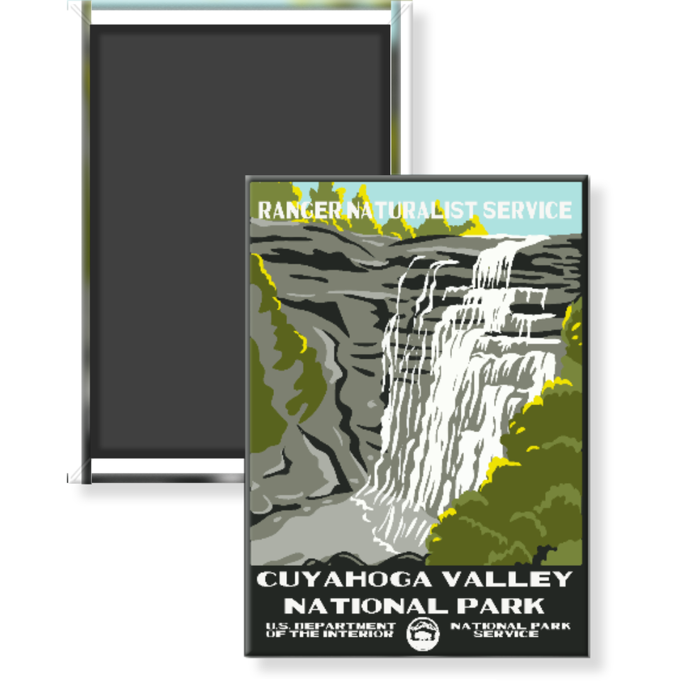Cuyahoga Valley National Park Magnet – WPA Style