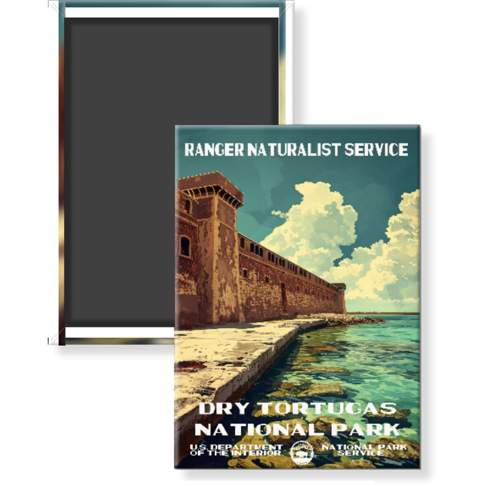 Dry Tortugas National Park Magnet – Vintage WPA Style