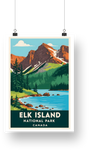 Elk Island National Park Poster