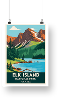 Elk Island National Park Poster