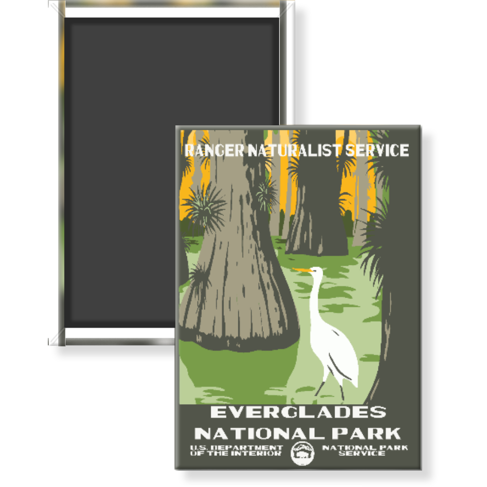 Everglades National Park Magnet – WPA Style