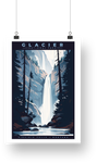 Glacier National Park Poster - Virginia Falls